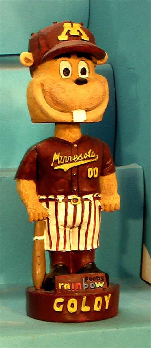 Minnesota Golden Gophers Mascot Goldy baseball bobblehead – Bobhead