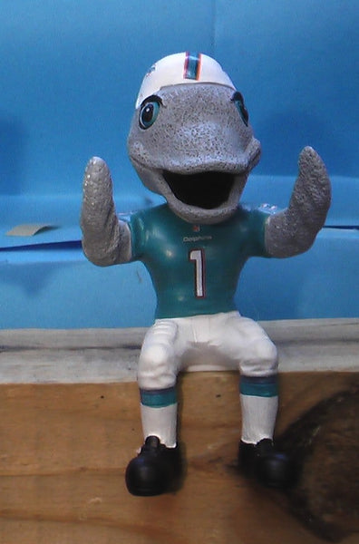 Miami Dolphins Flipper Sitting Mascot Bobblehead